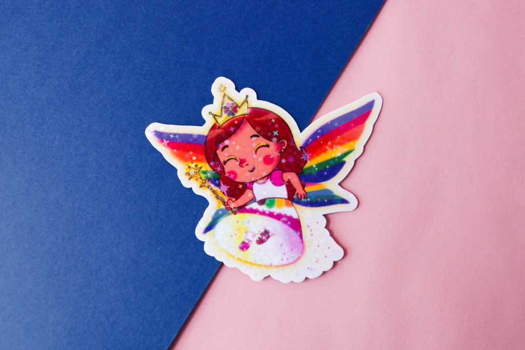 Ariam Fairy | Waterproof Vinyl Sparkle Glitter Sticker